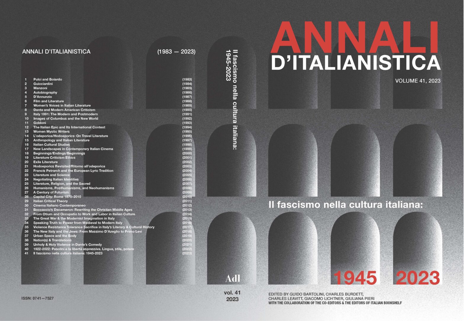 Annali Rushing Volume 41 (2023) – Annali d’italianistica